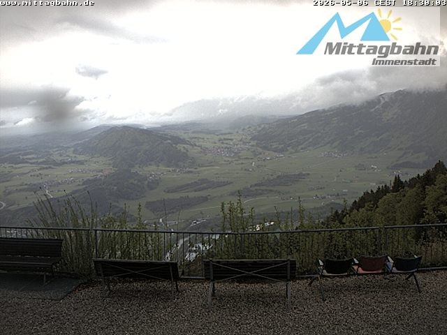 Archiv Foto Webcam Mittaggipfel - Blick nach Norden