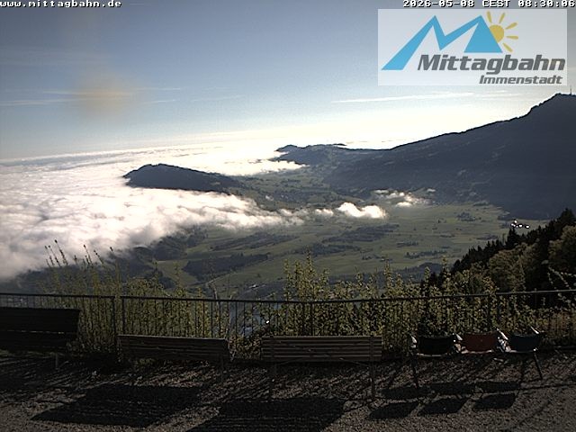 Archiv Foto Webcam Mittaggipfel - Blick nach Norden