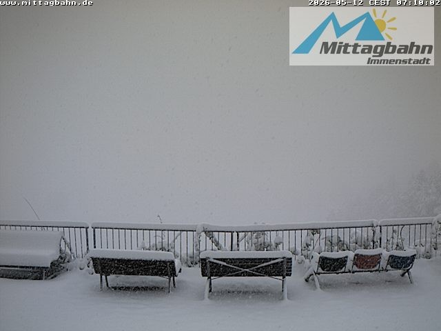 Archiv Foto Webcam Mittaggipfel - Blick nach Norden