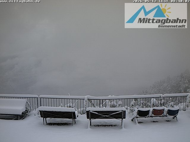 Archiv Foto Webcam Mittaggipfel - Blick nach Norden