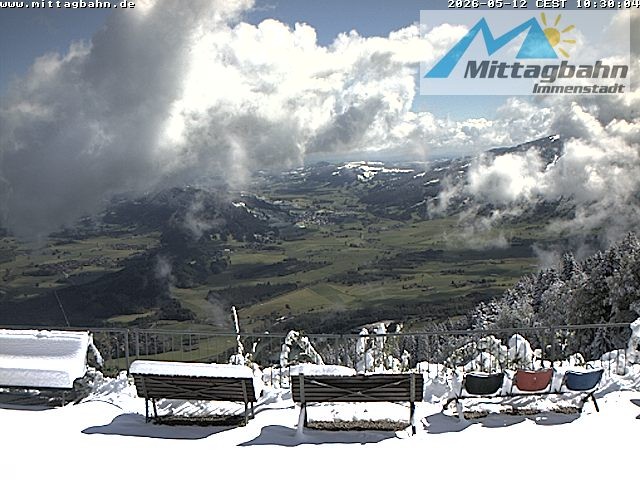 Archiv Foto Webcam Mittaggipfel - Blick nach Norden