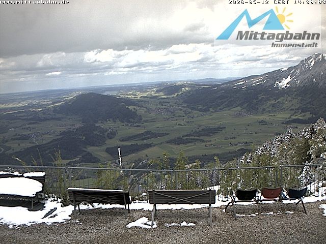 Archiv Foto Webcam Mittaggipfel - Blick nach Norden