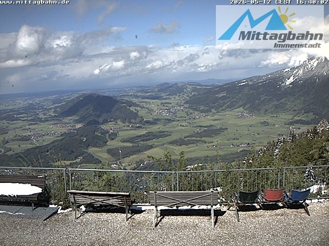 Archiv Foto Webcam Mittaggipfel - Blick nach Norden