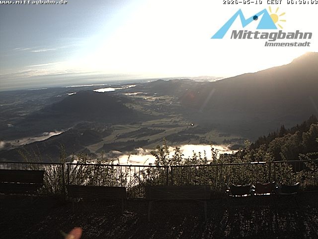 Archiv Foto Webcam Mittaggipfel - Blick nach Norden