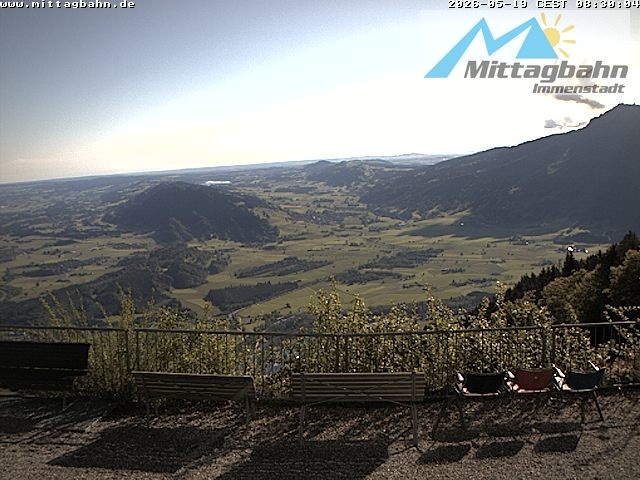 Archiv Foto Webcam Mittaggipfel - Blick nach Norden