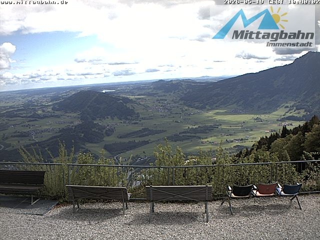 Archiv Foto Webcam Mittaggipfel - Blick nach Norden