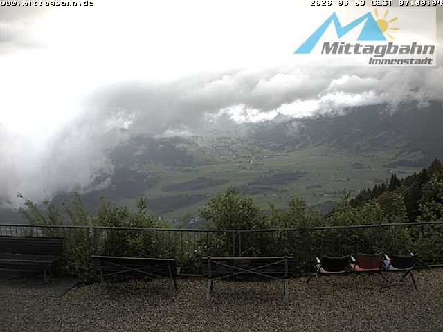 Archiv Foto Webcam Mittaggipfel - Blick nach Norden