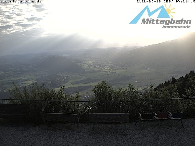 Archiv Foto Webcam Mittaggipfel - Blick nach Norden