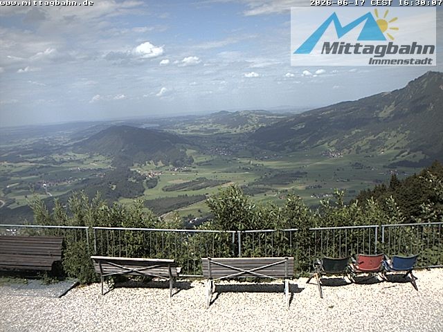 Archiv Foto Webcam Mittaggipfel - Blick nach Norden