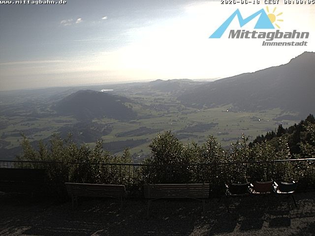 Archiv Foto Webcam Mittaggipfel - Blick nach Norden