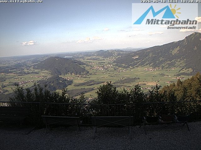 Archiv Foto Webcam Mittaggipfel - Blick nach Norden