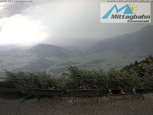 Archiv Foto Webcam Mittaggipfel - Blick nach Norden