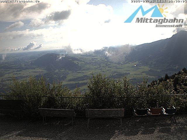 Archiv Foto Webcam Mittaggipfel - Blick nach Norden