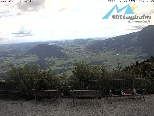 Archiv Foto Webcam Mittaggipfel - Blick nach Norden