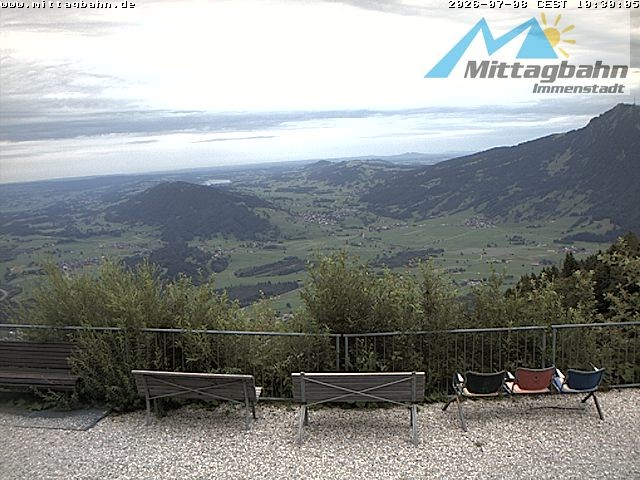 Archiv Foto Webcam Mittaggipfel - Blick nach Norden