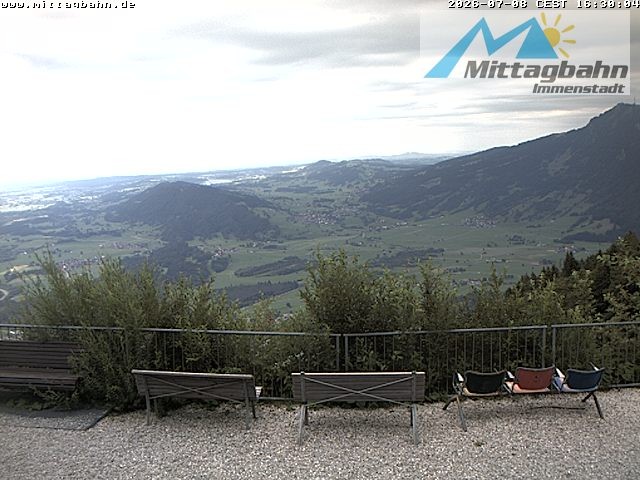 Archiv Foto Webcam Mittaggipfel - Blick nach Norden