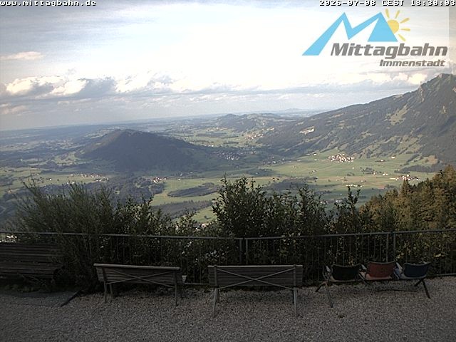 Archiv Foto Webcam Mittaggipfel - Blick nach Norden