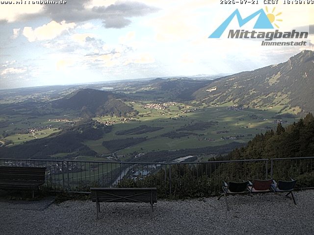 Archiv Foto Webcam Mittaggipfel - Blick nach Norden