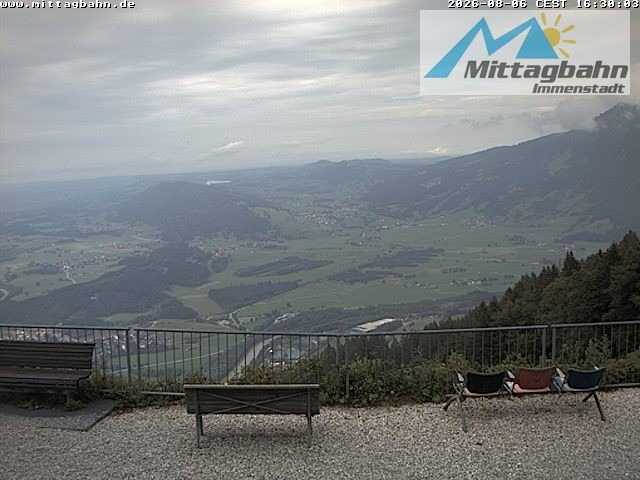 Archiv Foto Webcam Mittaggipfel - Blick nach Norden