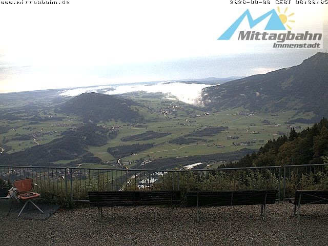 Archiv Foto Webcam Mittaggipfel - Blick nach Norden