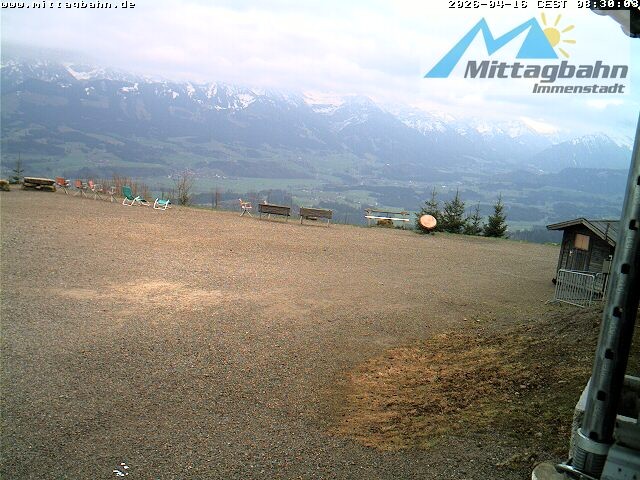Archiv Foto Webcam Mittaggipfel - Blick nach Süden