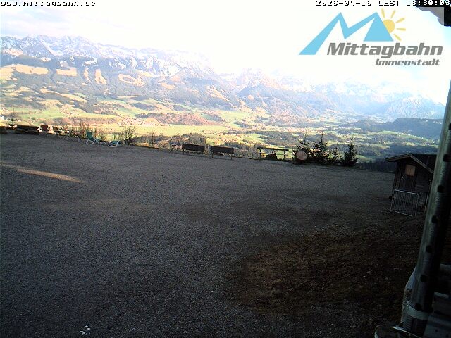 Archiv Foto Webcam Mittaggipfel - Blick nach Süden