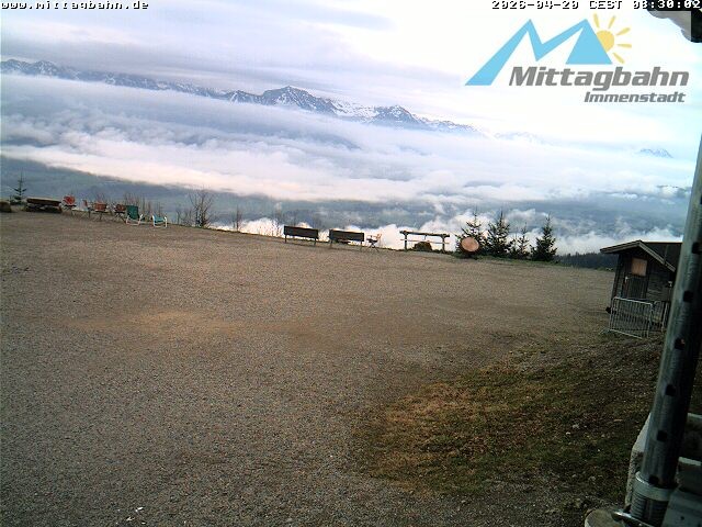 Archiv Foto Webcam Mittaggipfel - Blick nach Süden