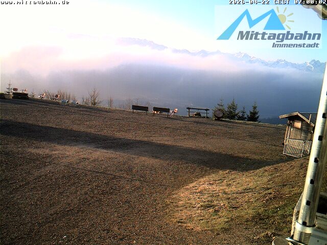 Archiv Foto Webcam Mittaggipfel - Blick nach Süden