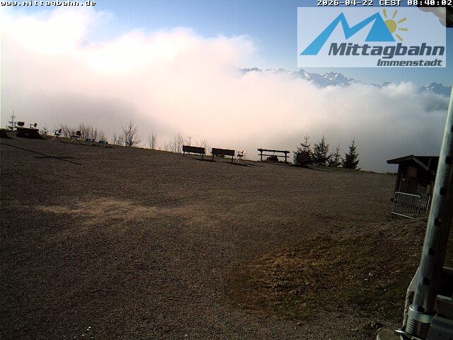 Archiv Foto Webcam Mittaggipfel - Blick nach Süden