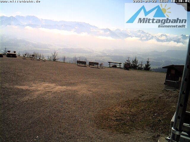 Archiv Foto Webcam Mittaggipfel - Blick nach Süden