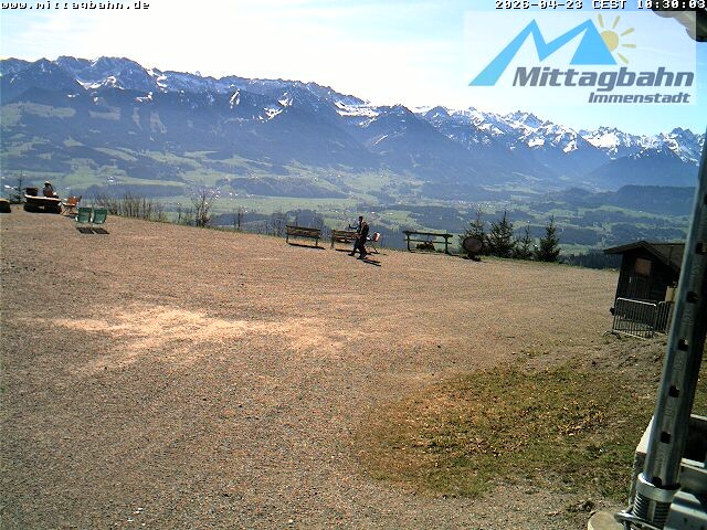 Archiv Foto Webcam Mittaggipfel - Blick nach Süden