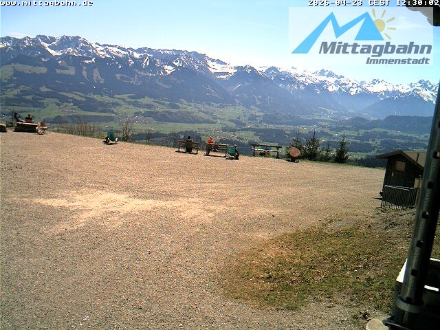 Archiv Foto Webcam Mittaggipfel - Blick nach Süden