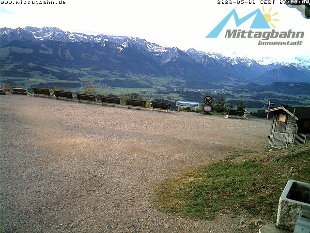 Archiv Foto Webcam Mittaggipfel - Blick nach Süden