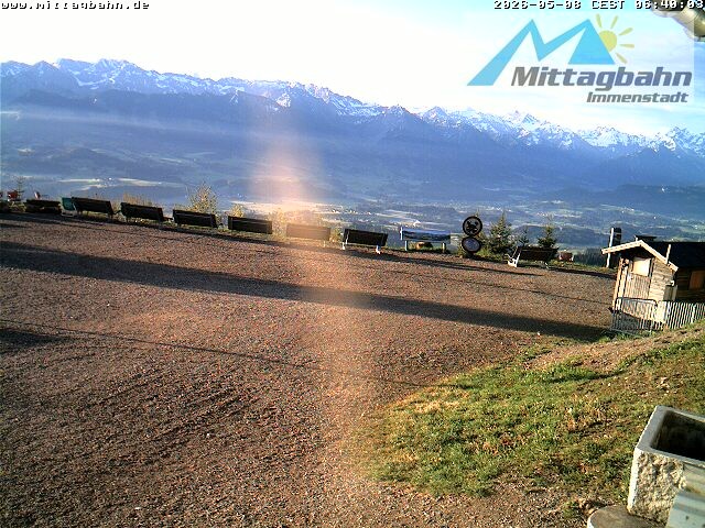 Archiv Foto Webcam Mittaggipfel - Blick nach Süden