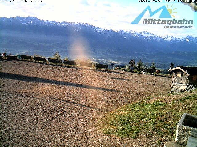 Archiv Foto Webcam Mittaggipfel - Blick nach Süden