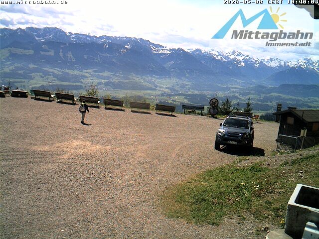 Archiv Foto Webcam Mittaggipfel - Blick nach Süden
