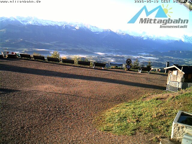 Archiv Foto Webcam Mittaggipfel - Blick nach Süden