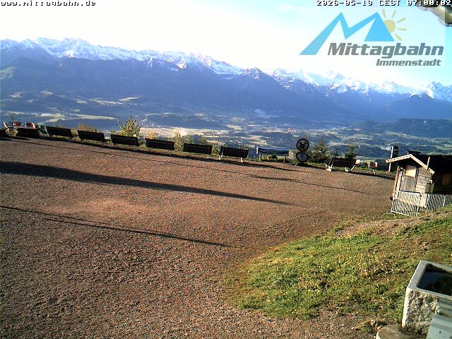 Archiv Foto Webcam Mittaggipfel - Blick nach Süden