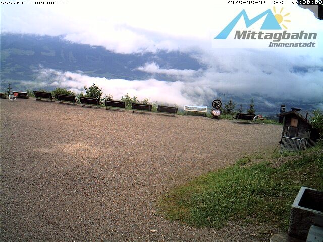 Archiv Foto Webcam Mittaggipfel - Blick nach Süden