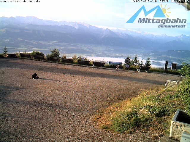 Archiv Foto Webcam Mittaggipfel - Blick nach Süden