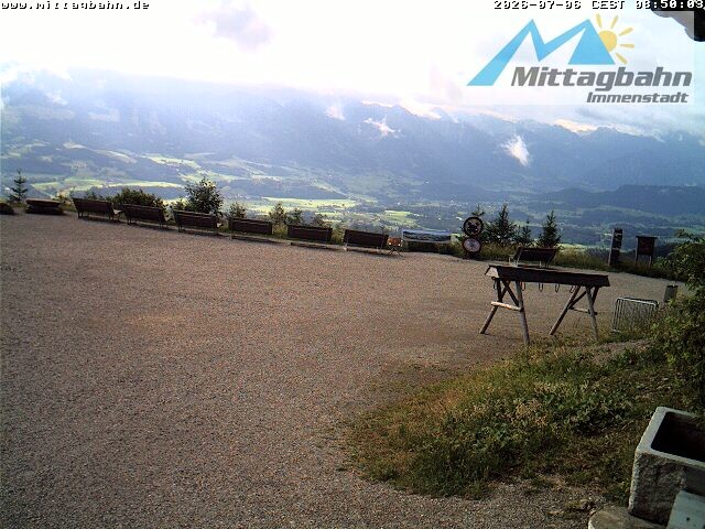 Archiv Foto Webcam Mittaggipfel - Blick nach Süden