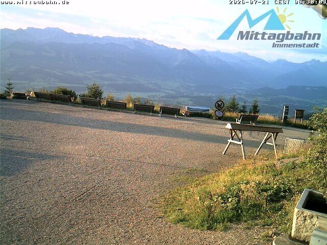 Archiv Foto Webcam Mittaggipfel - Blick nach Süden