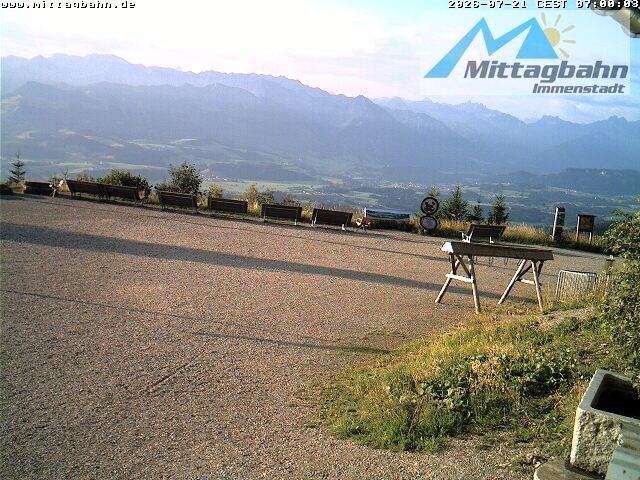 Archiv Foto Webcam Mittaggipfel - Blick nach Süden