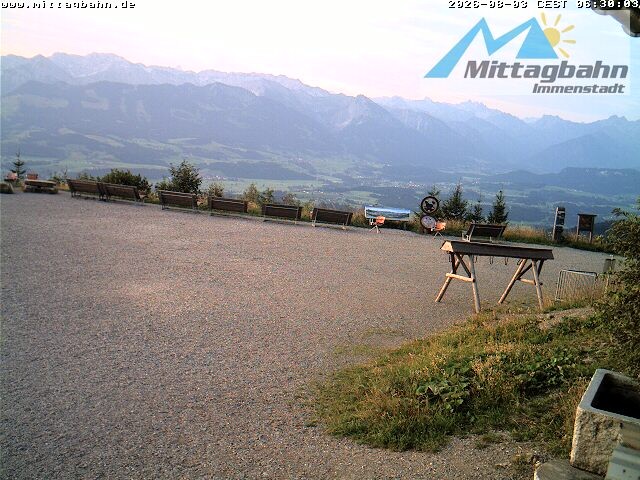 Archiv Foto Webcam Mittaggipfel - Blick nach Süden