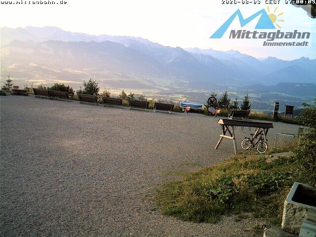 Archiv Foto Webcam Mittaggipfel - Blick nach Süden