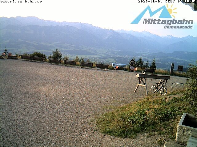 Archiv Foto Webcam Mittaggipfel - Blick nach Süden