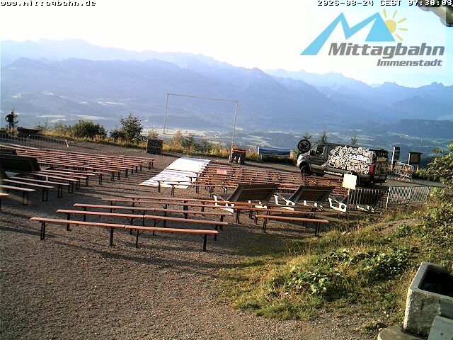 Archiv Foto Webcam Mittaggipfel - Blick nach Süden