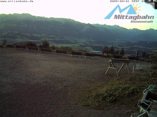 Archiv Foto Webcam Mittaggipfel - Blick nach Süden
