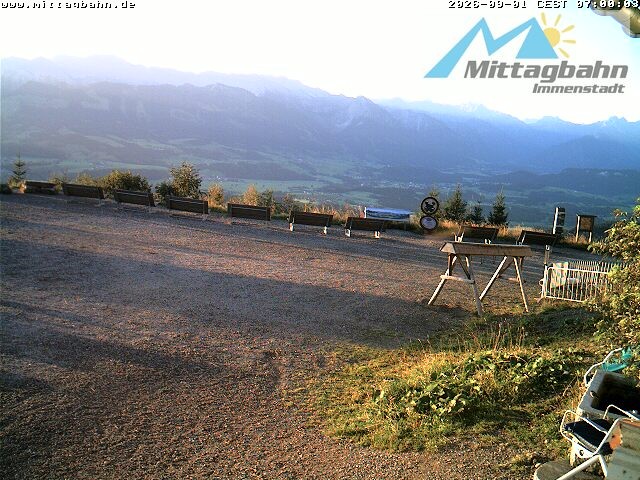 Archiv Foto Webcam Mittaggipfel - Blick nach Süden