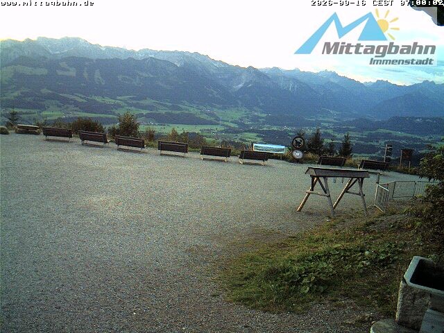 Archived image Webcam Top station Mittagbahn - South